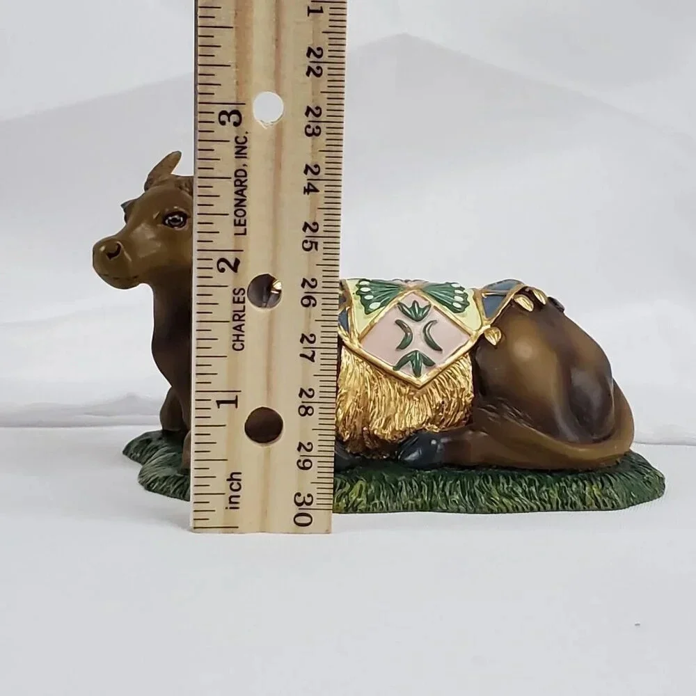 2007 Thomas Kinkade Seated Bull Hawthorne Village Nativity Christmas Display